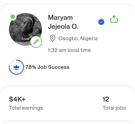 Upwork proof showing more than four thousand dollars in total earnings